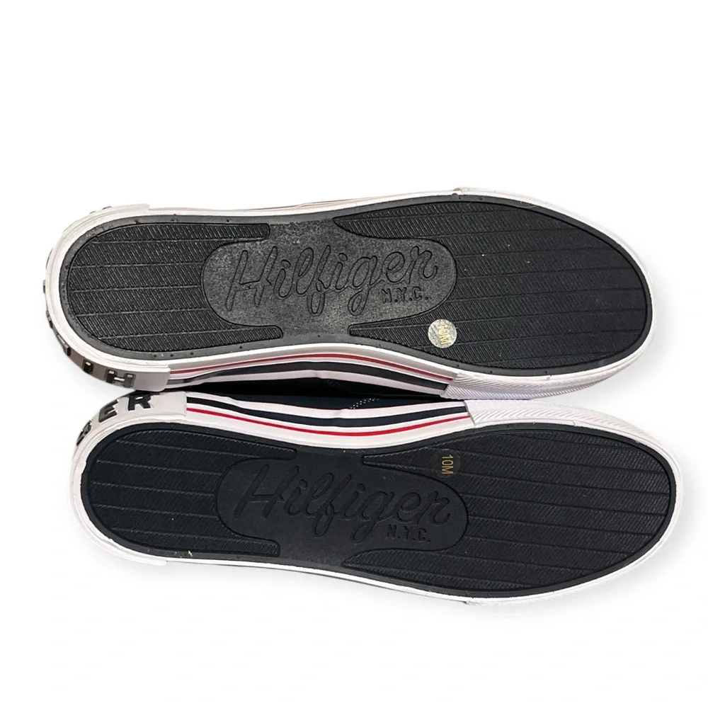 TOMMY HILFIGER Men's Navy Lace Up Low Top Sneakers Size 10 Paines NEW IN BOX